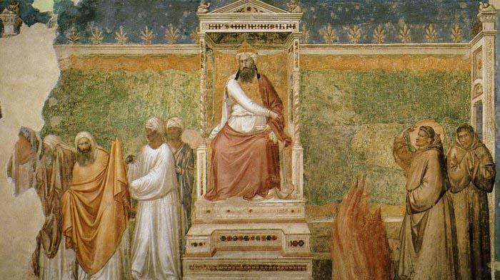 GIOTTO di Bondone St Francis before the Sultan Norge oil painting art